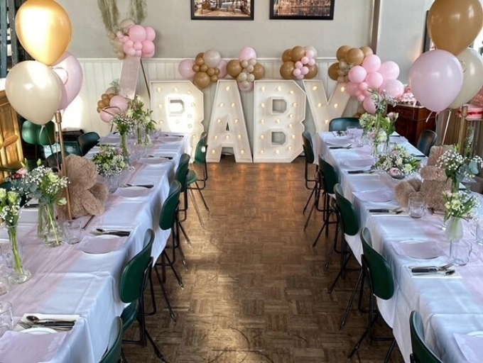 Babyshower soft pink