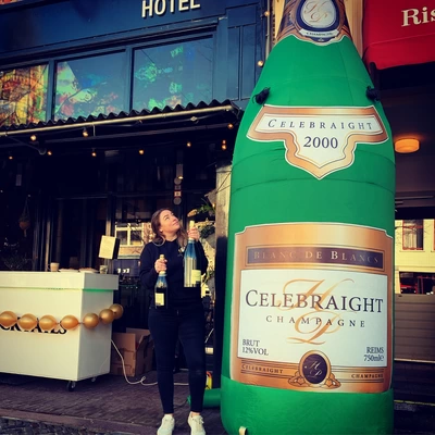 Champagnefles XXL